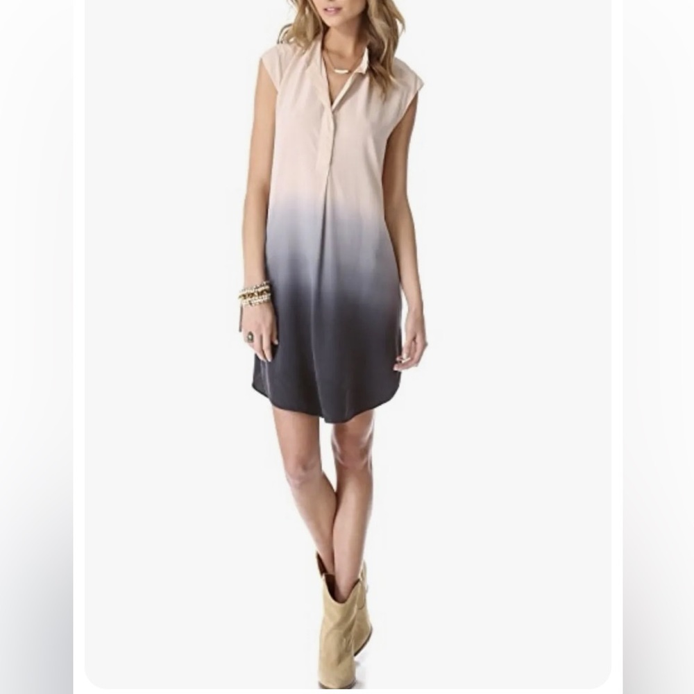 NWOT Rebecca Taylor Ombré Silk Shift Dress Size 6 - Picture 2 of 6